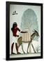Egyptian with a donkey.-null-Framed Poster