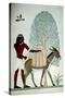 Egyptian with a donkey.-null-Stretched Canvas