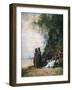 Egyptian Women at the Edge of the Water, 19th Century-Eugene Fromentin-Framed Giclee Print