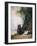 Egyptian Women at the Edge of the Water, 19th Century-Eugene Fromentin-Framed Giclee Print
