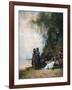 Egyptian Women at the Edge of the Water, 19th Century-Eugene Fromentin-Framed Giclee Print