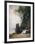 Egyptian Women at the Edge of the Water, 19th Century-Eugene Fromentin-Framed Giclee Print