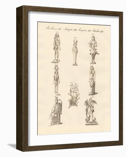 Egyptians Divinities-null-Framed Giclee Print