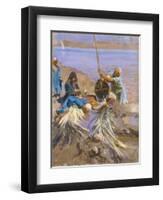 Egyptians Raising Water from the Nile, 1890-91-John Singer Sargent-Framed Giclee Print
