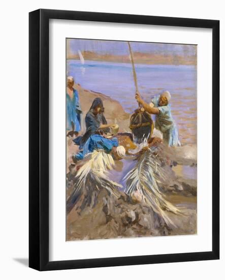 Egyptians Raising Water from the Nile, 1890-91-John Singer Sargent-Framed Giclee Print