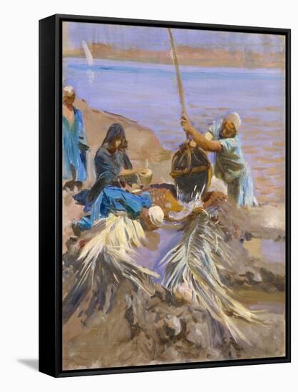 Egyptians Raising Water from the Nile, 1890-91-John Singer Sargent-Framed Stretched Canvas