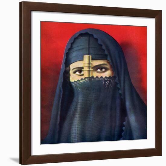 Egypyian Woman, C1922-ENW Slark-Framed Giclee Print