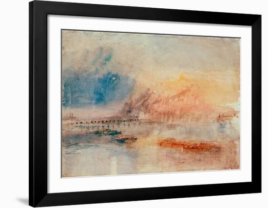 Ehrenbreitstein, 1841-J M W Turner-Framed Giclee Print