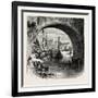 Ehrenbreitstein, from the Moselle Bridge. the Rhine, Germany, 19th Century-null-Framed Giclee Print