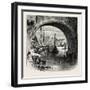 Ehrenbreitstein, from the Moselle Bridge. the Rhine, Germany, 19th Century-null-Framed Giclee Print