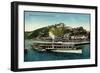 Ehrenbreitstein Koblenz, Dampfer Auf Dem Rhein, Burg-null-Framed Giclee Print