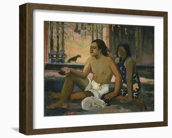 Eiaha Ohipa (Not Working), 1896-Paul Gauguin-Framed Giclee Print