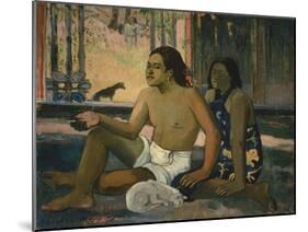 Eiaha Ohipa (Not Working), 1896-Paul Gauguin-Mounted Giclee Print