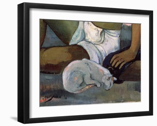 Eiaha Ohipa or Tahitians in a Room, 1896-Paul Gauguin-Framed Giclee Print