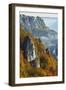 Eichfelsen Near Irndorf of Donautal, Schaufelsen and Werenwag Castle, Swabian Alb, Germany-Jochen Schlenker-Framed Photographic Print