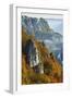 Eichfelsen Near Irndorf of Donautal, Schaufelsen and Werenwag Castle, Swabian Alb, Germany-Jochen Schlenker-Framed Photographic Print