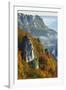 Eichfelsen Near Irndorf of Donautal, Schaufelsen and Werenwag Castle, Swabian Alb, Germany-Jochen Schlenker-Framed Photographic Print