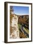 Eichfelsen Rock and Danube Valley in Autumn-Markus-Framed Premium Photographic Print