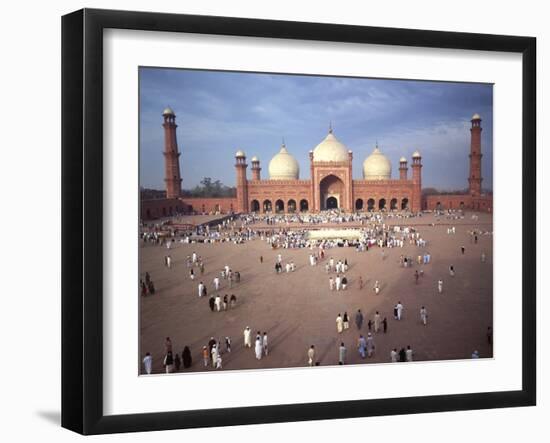 Eid Ul Fitr Celebration, Badshahi Mosque, Lahore, Pakistan-null-Framed Photographic Print