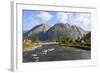 Eidfjord River Rapidly Flows into Eidfjorden, Hordaland, Hardanger, Norway, Scandinavia, Europe-Eleanor Scriven-Framed Photographic Print