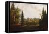 Eidsvoll building-Peder Balke-Framed Stretched Canvas