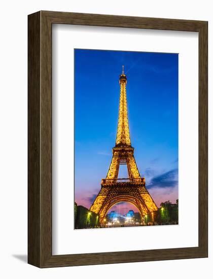 Eifell Tower at Night-null-Framed Art Print