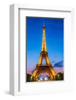 Eifell Tower at Night-null-Framed Art Print