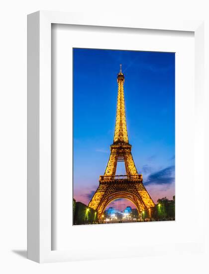 Eifell Tower at Night-null-Framed Art Print