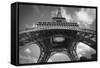 Eiffel 7 BW-Chris Bliss-Framed Stretched Canvas