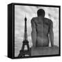 Eiffel and Man-Moises Levy-Framed Stretched Canvas