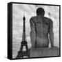 Eiffel and Man-Moises Levy-Framed Stretched Canvas