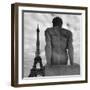 Eiffel and Man-Moises Levy-Framed Photographic Print