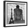 Eiffel and Man-Moises Levy-Framed Photographic Print