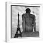 Eiffel and Man-Moises Levy-Framed Photographic Print