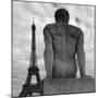 Eiffel and Man-Moises Levy-Mounted Photographic Print