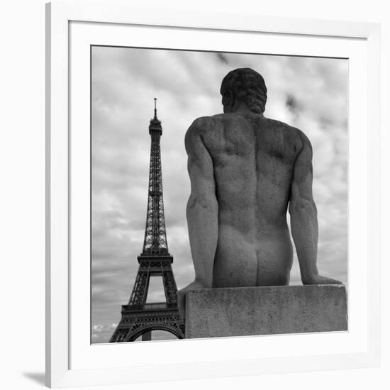 Eiffel and Man-Moises Levy-Framed Photographic Print