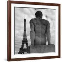 Eiffel and Man-Moises Levy-Framed Photographic Print