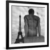 Eiffel and Man-Moises Levy-Framed Photographic Print