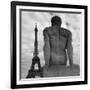 Eiffel and Man-Moises Levy-Framed Photographic Print