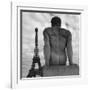 Eiffel and Man-Moises Levy-Framed Photographic Print