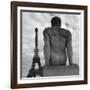 Eiffel and Man-Moises Levy-Framed Photographic Print