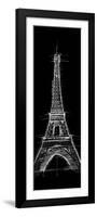 Eiffel Black-OnRei-Framed Art Print