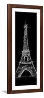 Eiffel Black-OnRei-Framed Art Print