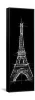 Eiffel Black-OnRei-Framed Stretched Canvas