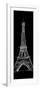 Eiffel Black-OnRei-Framed Premium Giclee Print