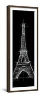 Eiffel Black-OnRei-Framed Premium Giclee Print