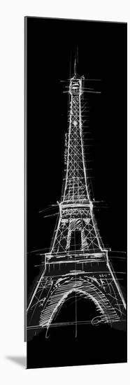 Eiffel Black-OnRei-Mounted Premium Giclee Print