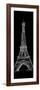 Eiffel Black-OnRei-Framed Premium Giclee Print