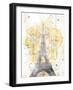 Eiffel Bloom Yellow-OnRei-Framed Art Print