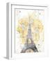 Eiffel Bloom Yellow-OnRei-Framed Art Print